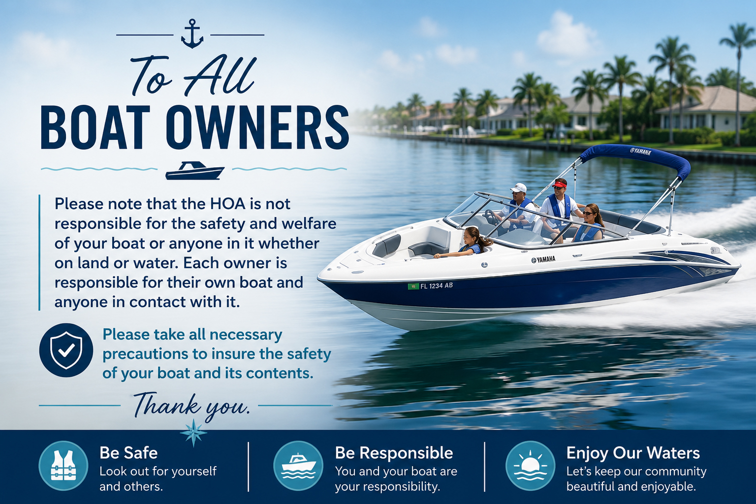 Boat Safety Reminder